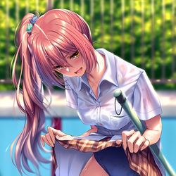 This is a pixiv picture whose title is びびった？残念水着でしたー♪.