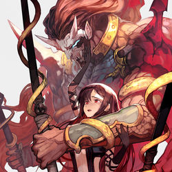 This is a pixiv picture whose title is 恋慕.