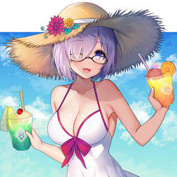 This is a pixiv picture whose title is 「せんぱーい！買ってきました！！」.