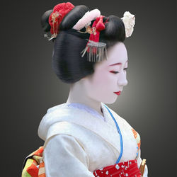 This is a pixiv picture whose title is 舞妓さん.