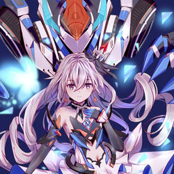 This is a pixiv picture whose title is 理之律者（小logo）.