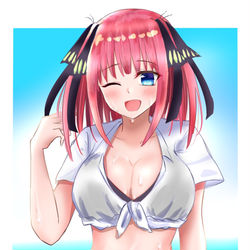This is a pixiv picture whose title is 水着二乃.