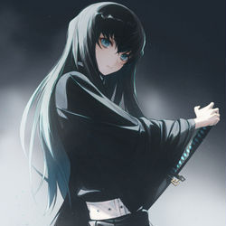 This is a pixiv picture whose title is 霞柱.