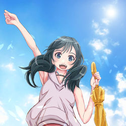 This is a pixiv picture whose title is 天気の子.