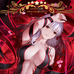 This is a pixiv picture whose title is 黒桜.