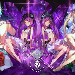 This is a pixiv picture whose title is 【夏コミC96】誕生石アクセサリー本【FGO】.