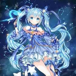 This is a pixiv picture whose title is VOCALOID lovely story 1 (イラストブック.