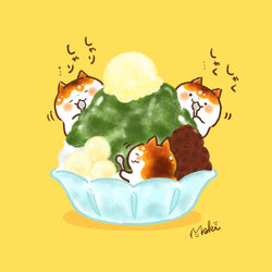 This is a pixiv picture whose title is かき氷の日.