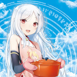 This is a pixiv picture whose title is 転生吸血鬼さんはカレーが食べたい.