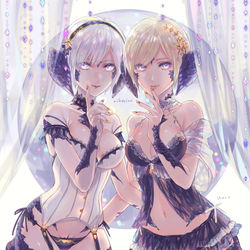 This is a pixiv picture whose title is １４二次絵まとめ（ラスト漆黒ネタバレあり.