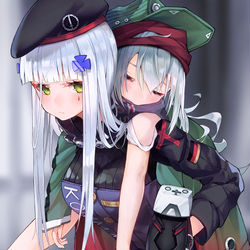 This is a pixiv picture whose title is HK416&G11.