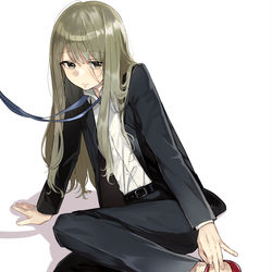 This is a pixiv picture whose title is ハイヒールと男の娘.