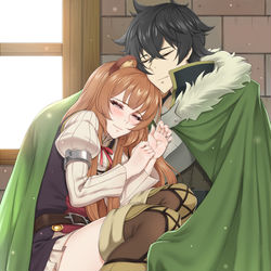 This is a pixiv picture whose title is 尚文とラフタリア.