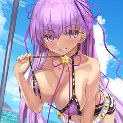 This is a pixiv picture whose title is 日焼けBBちゃん.