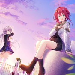 This is a pixiv picture whose title is 1話無料公開中『四ノ宮小唄はまだ死ねない』.