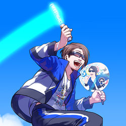 This is a pixiv picture whose title is 💙.