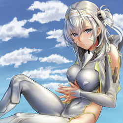 This is a pixiv picture whose title is 涼月.