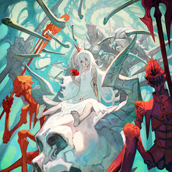 This is a pixiv picture whose title is 白骨姫.