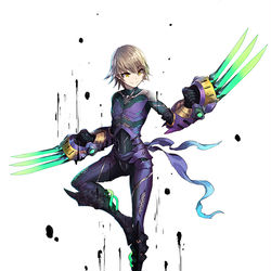 This is a pixiv picture whose title is 黒騎雫.