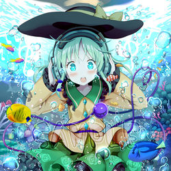 This is a pixiv picture whose title is 水中こいしちゃん.