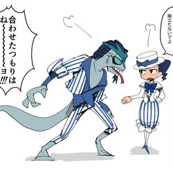 This is a pixiv picture whose title is ルキノとマーサ詰め.