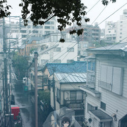 This is a pixiv picture whose title is 名残の雨.