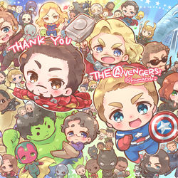 This is a pixiv picture whose title is 【腐】アベンジャーズ EG感想【ネタバレ注意】.