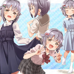 This is a pixiv picture whose title is 夏制服コレクション.