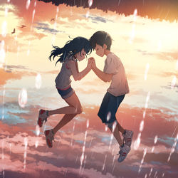 This is a pixiv picture whose title is 願って.