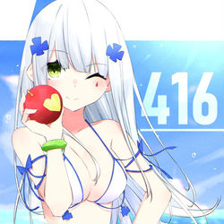 This is a pixiv picture whose title is HK416.