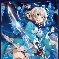 This is a pixiv picture whose title is 💙.