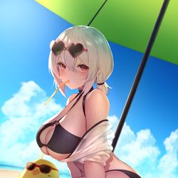 This is a pixiv picture whose title is シリアス水着.