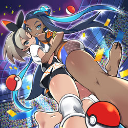 This is a pixiv picture whose title is サイトウとルリナ.