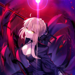 This is a pixiv picture whose title is セイバーオルタ.