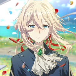 This is a pixiv picture whose title is ヴァイオレット.