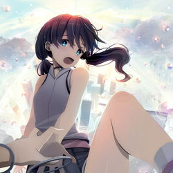 This is a pixiv picture whose title is 天気の子.