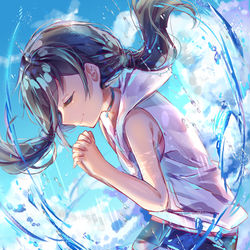 This is a pixiv picture whose title is 天気の子.