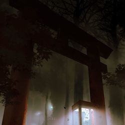 This is a pixiv picture whose title is 迷い参道.