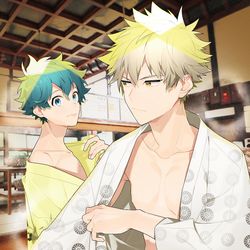This is a pixiv picture whose title is 夏場の銭湯.