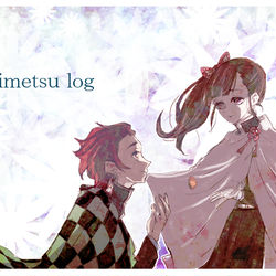 This is a pixiv picture whose title is kimetsu log.