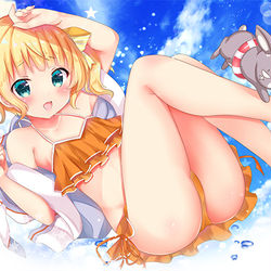 This is a pixiv picture whose title is 一緒に海に行く？.