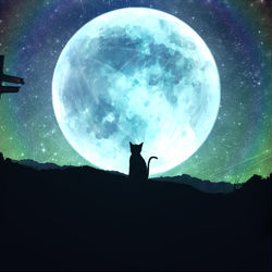 This is a pixiv picture whose title is はぐれ月.