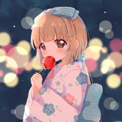 This is a pixiv picture whose title is 夏まつり.