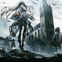 This is a pixiv picture whose title is 少女前线『裂变链接』キービジュアル.
