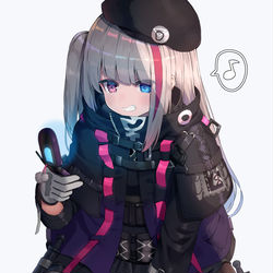 This is a pixiv picture whose title is 指揮官にHな写真送ってからかうMDRちゃん.