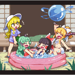 This is a pixiv picture whose title is 神社の夏.