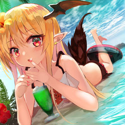 This is a pixiv picture whose title is 水着ヴァンピィちゃん.