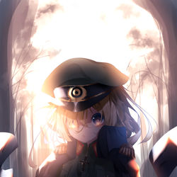 This is a pixiv picture whose title is 幼女戦記.