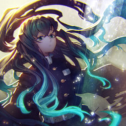This is a pixiv picture whose title is 【鬼滅の刃】時透無一郎.