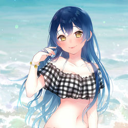 This is a pixiv picture whose title is 海です.